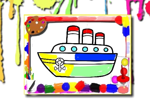 Boats Coloring Book thumbnail